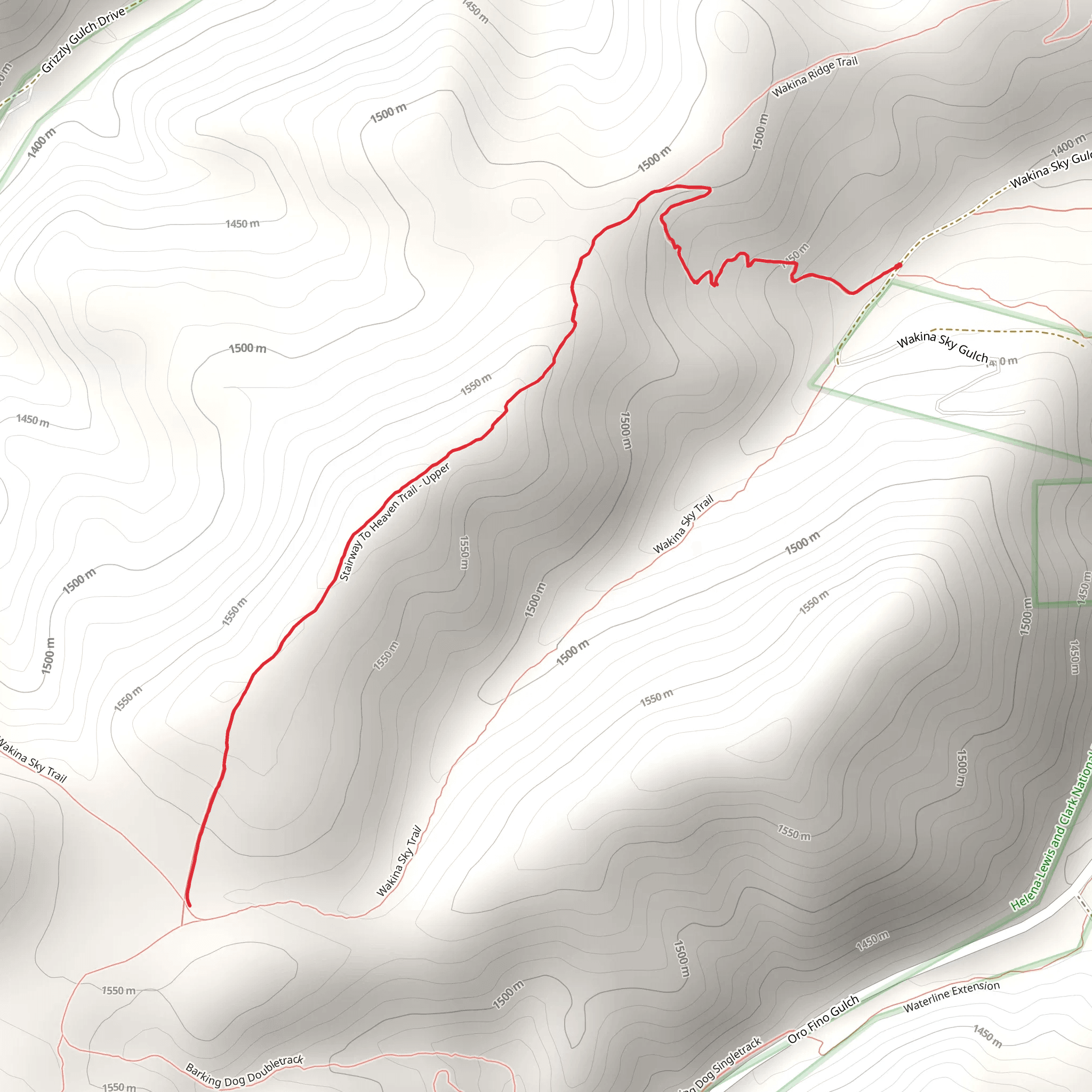 Stairway to Heaven Trail mobile static map