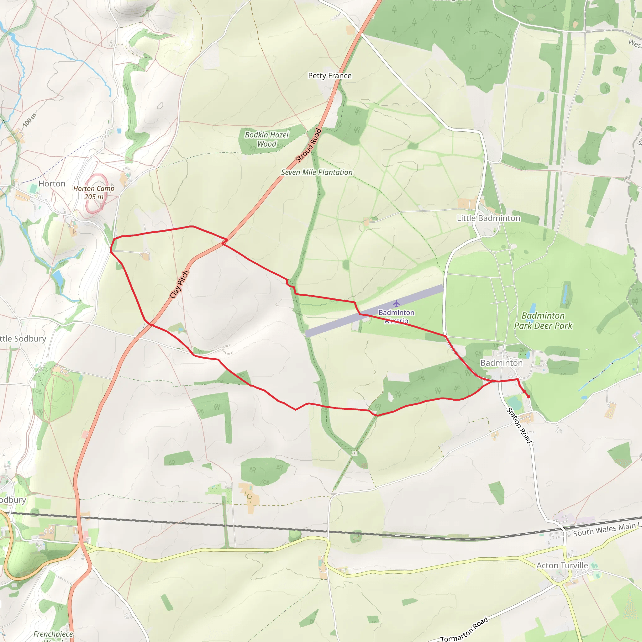 Badminton mobile static map