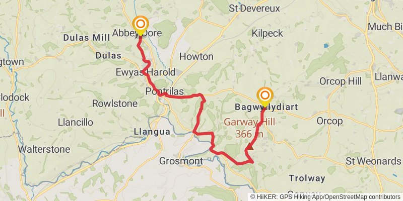 Herefordshire Trail stage 4 Map