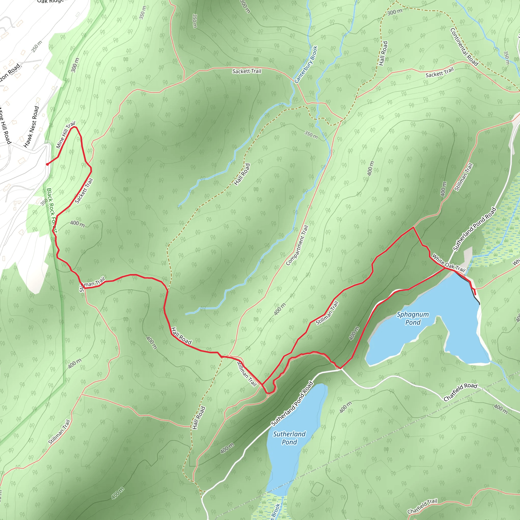 Sphagnum Pond Loop Trail mobile static map