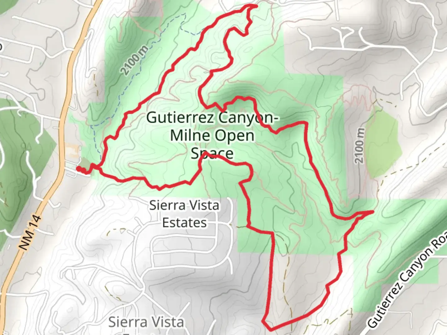 An image depicting the trail Wagon Road and Doe Run Loop Trail and its surrounding area.