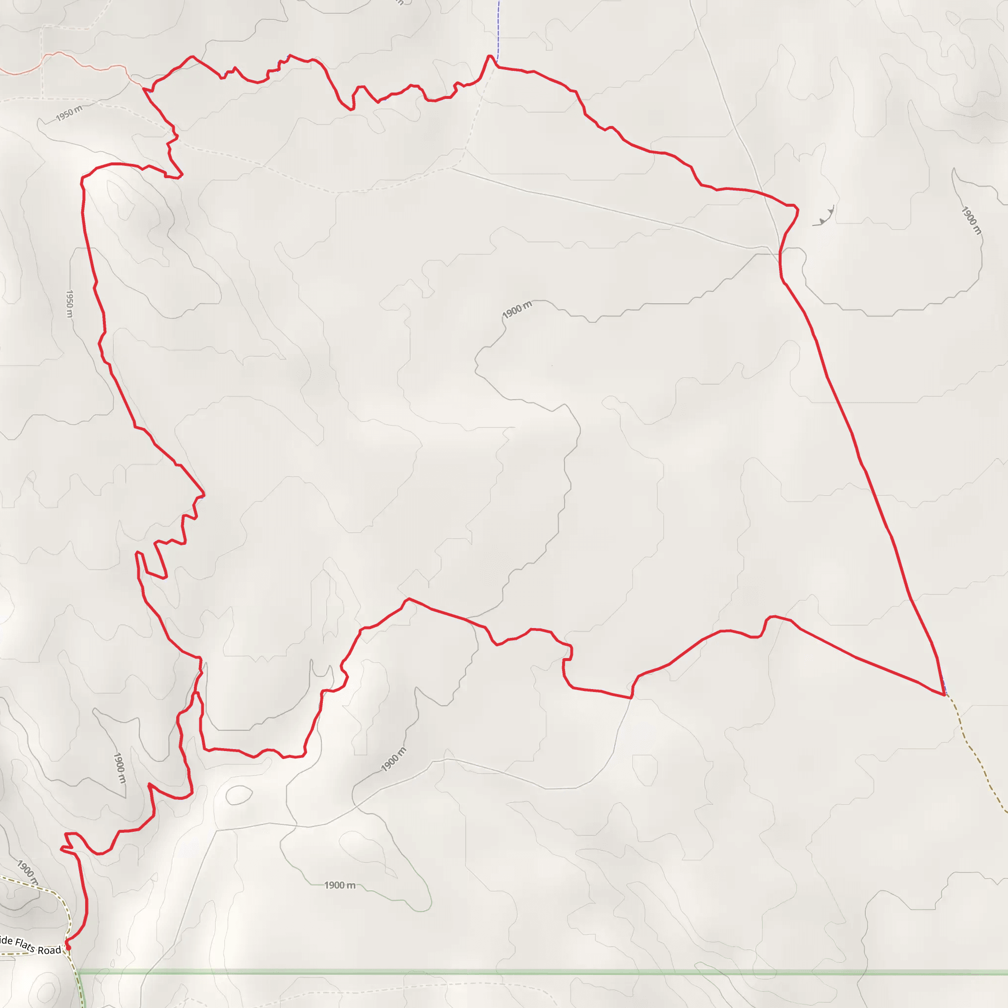 Pronghorn Loop mobile static map
