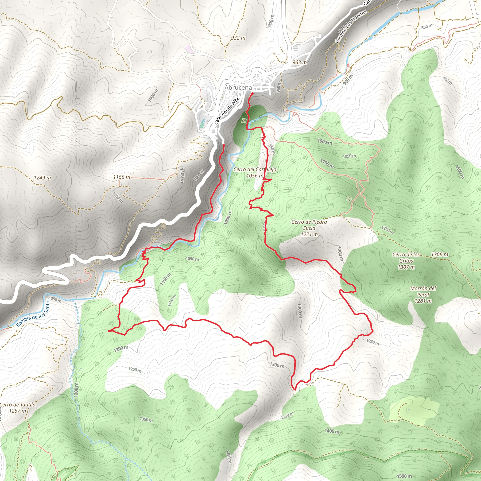 Path of Jairola - El Castillejo PR A 303 mobile static map