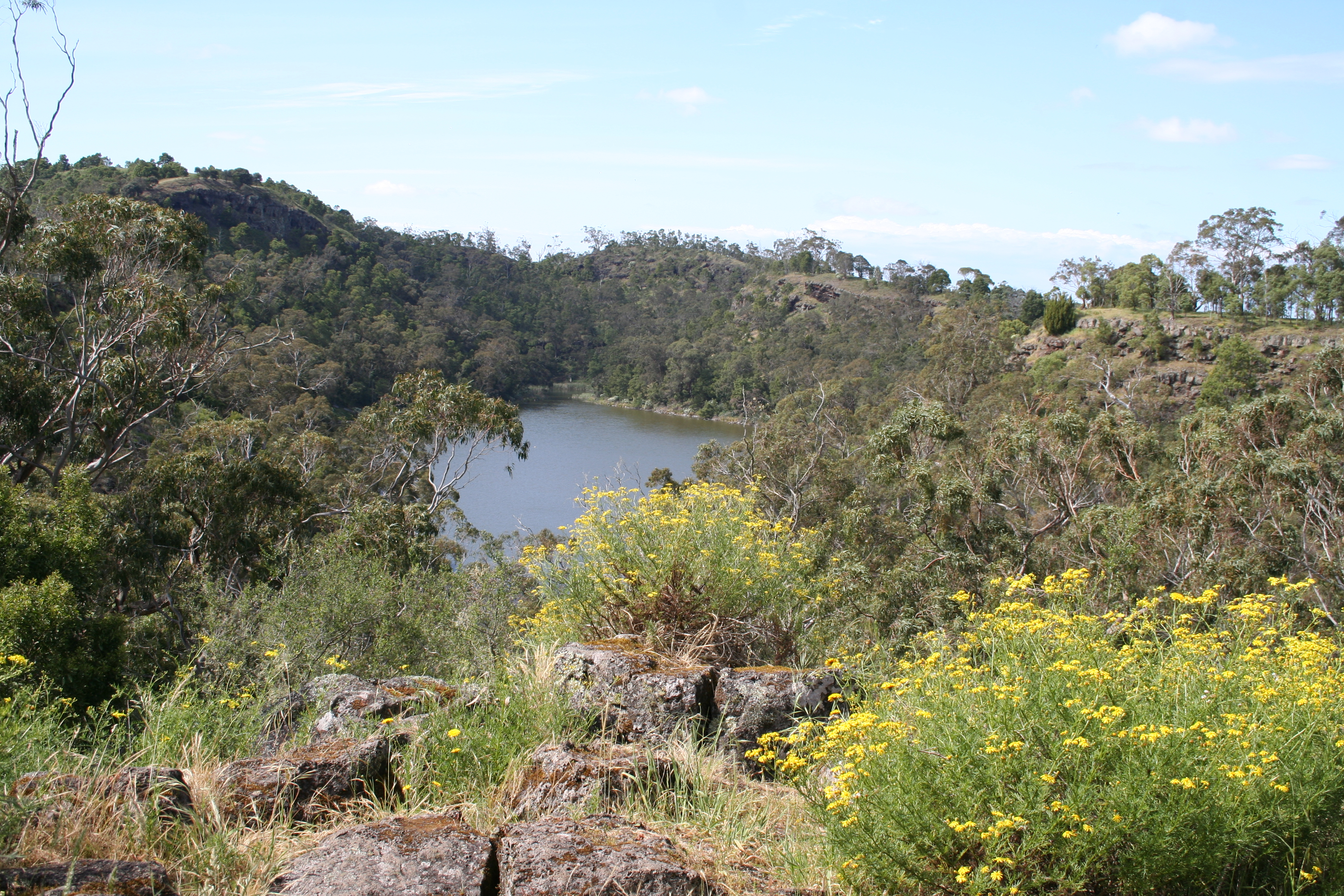 An image depicting the trail Budj Bim National Park and its surrounding area.