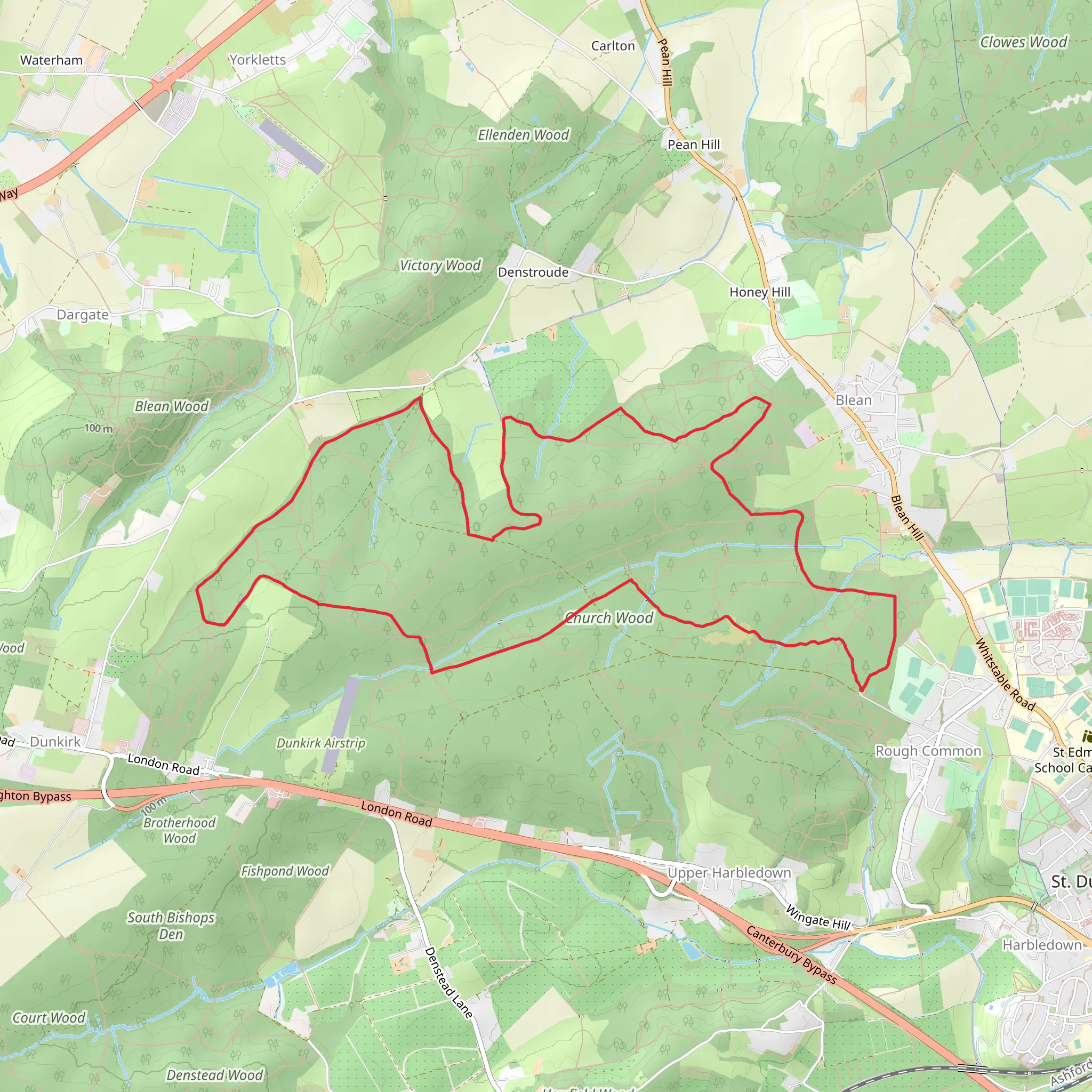 Church Wood Walk mobile static map