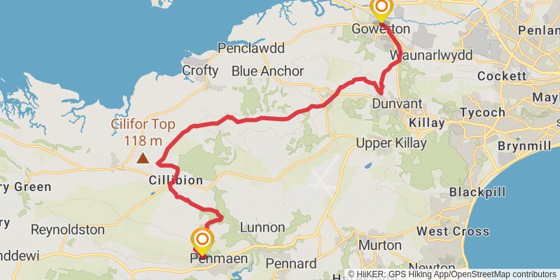 Gower Way stage 2 Map