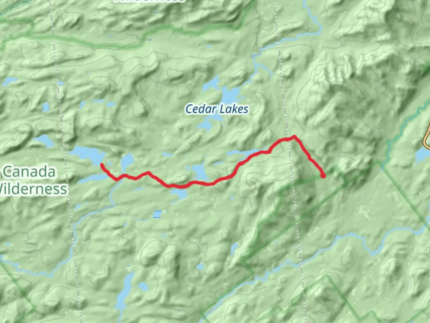An image depicting the trail Mud Lake South Lake and West Lake via NCT and its surrounding area.
