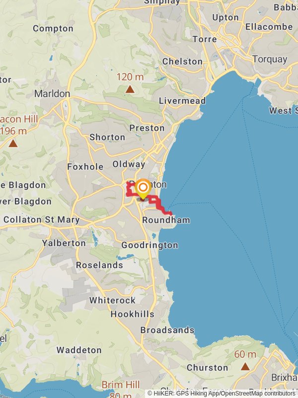 Paignton Town Geology Trail mobile static map