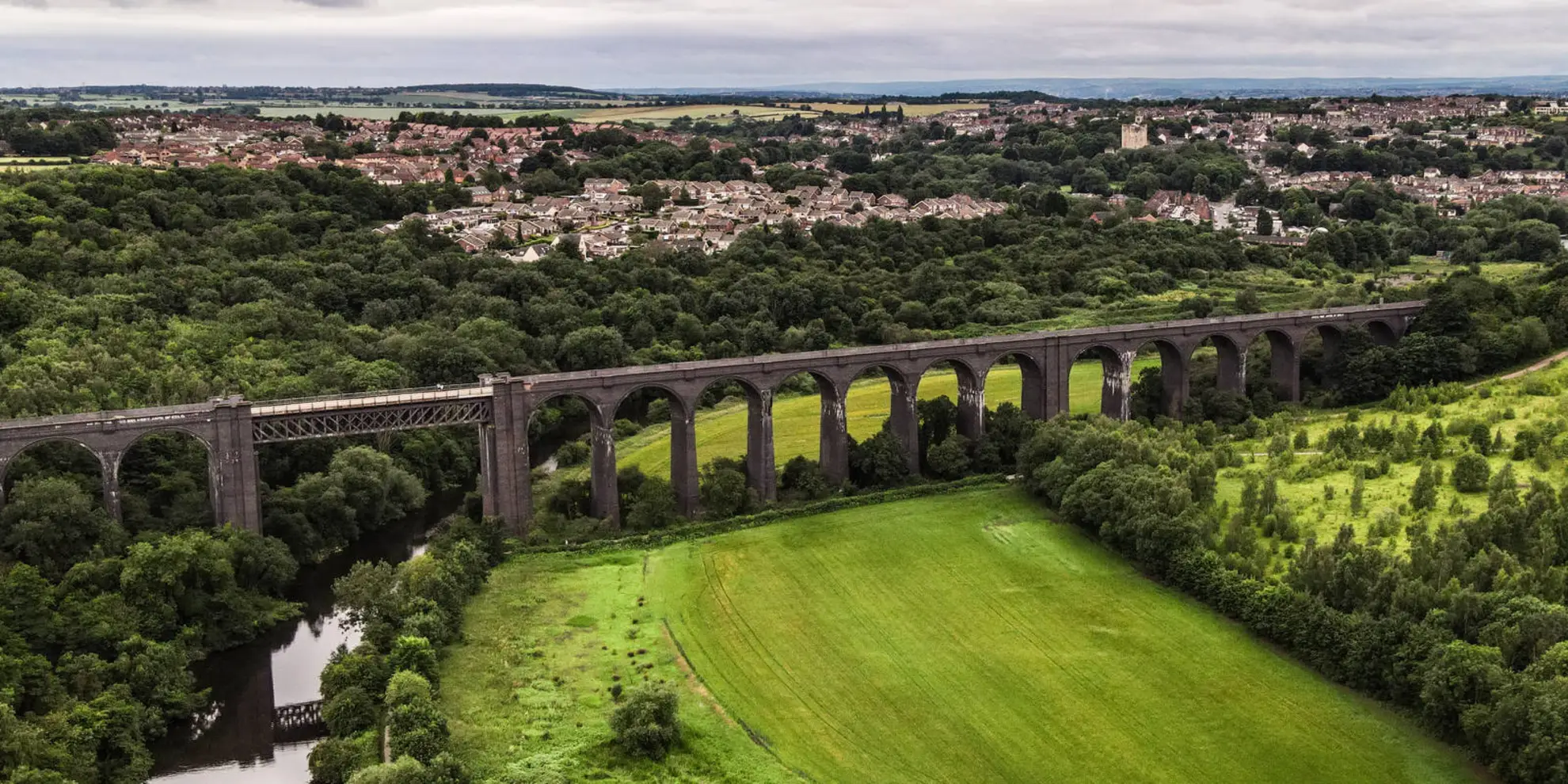 An image depicting the trail Walk from Parrots Corner Park to Northern Park in Doncaster and its surrounding area.