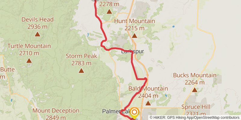 American Discovery Trail - South stage 81 Map