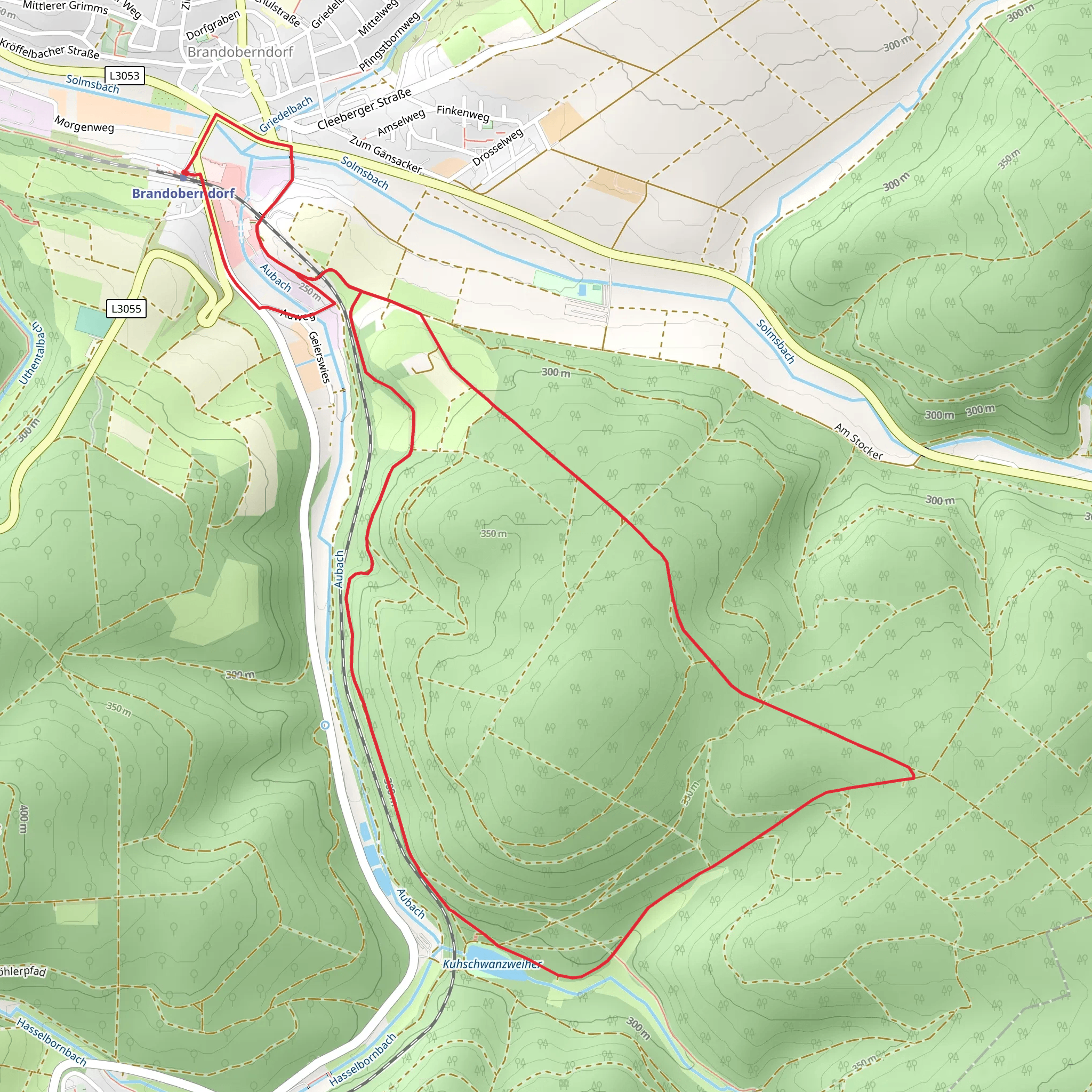 Taunusklub Route mobile static map