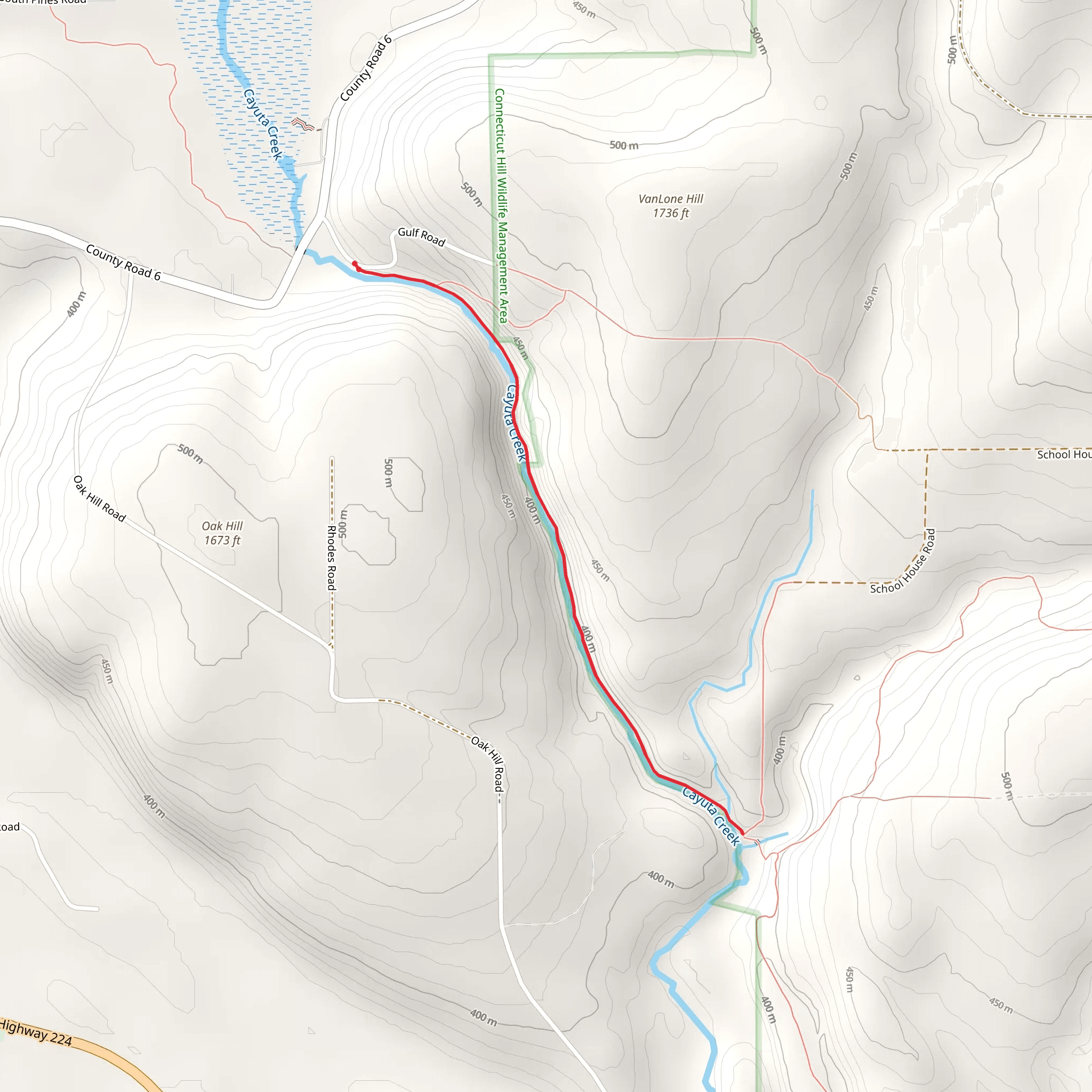 Cayuta Creek Trail mobile static map