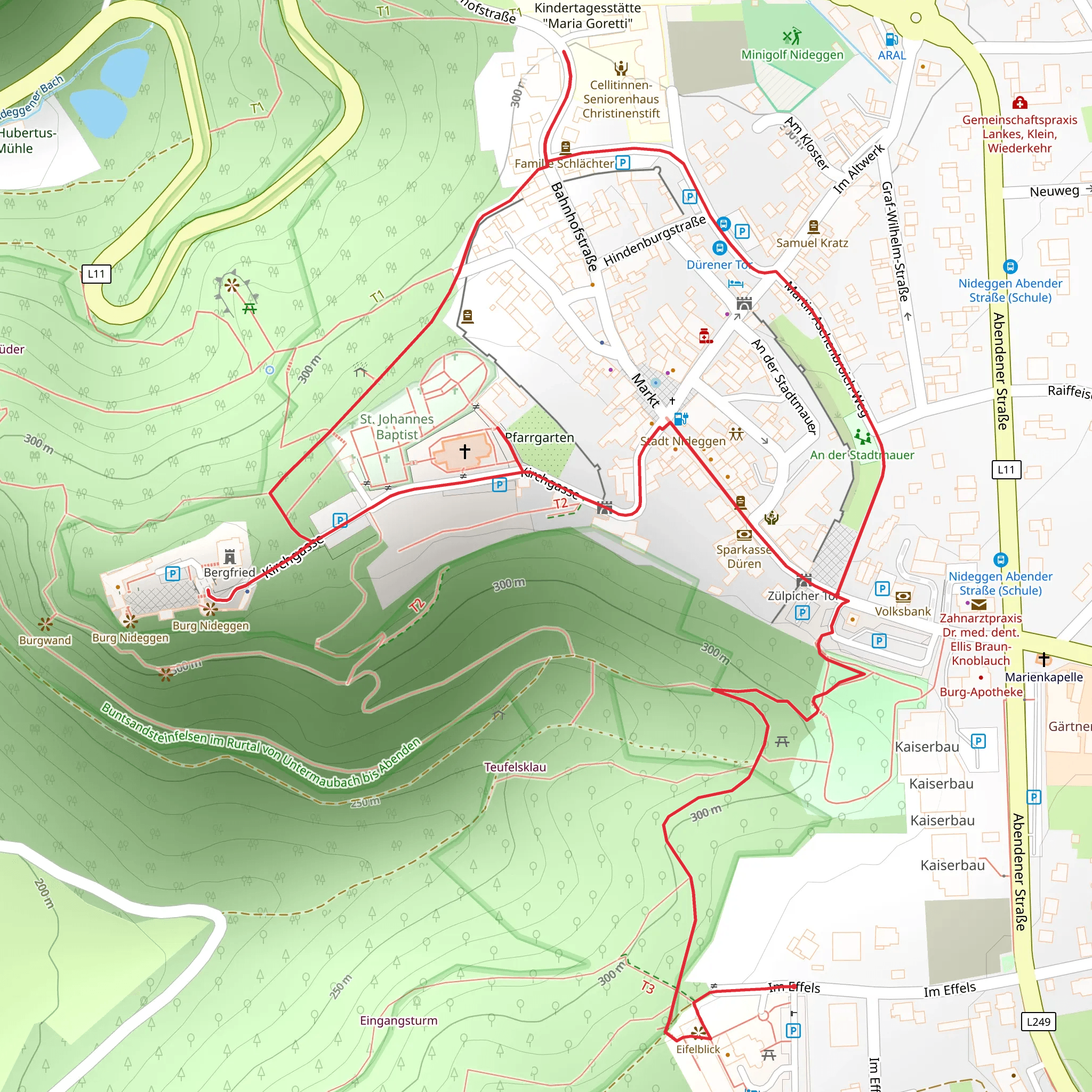 Eifelblick via Professor-Lennartz-Weg mobile static map