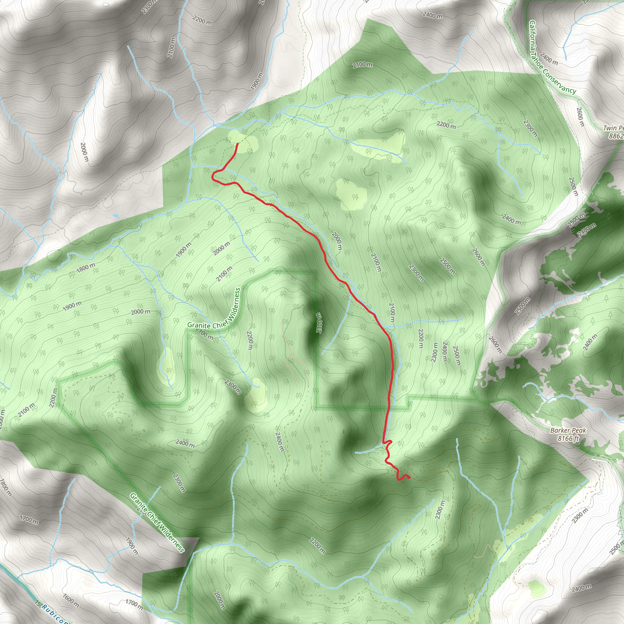 Powderhorn Trail mobile static map
