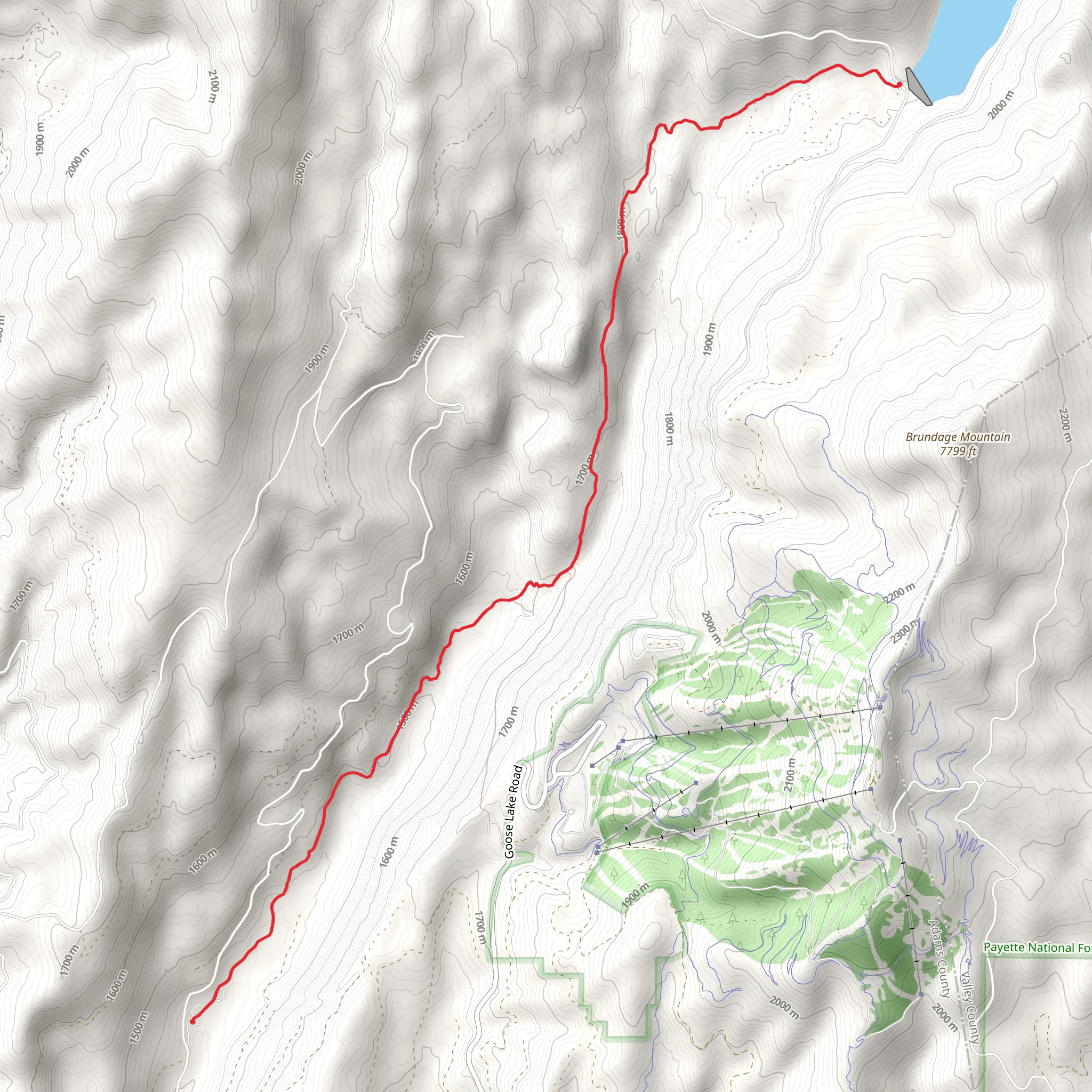 Goose Creek Trail Point to Point mobile static map