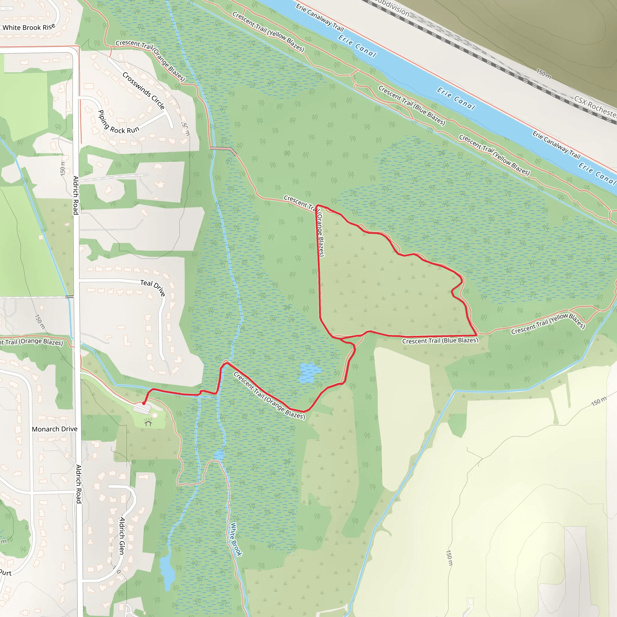 Blue Trail Loop via Orange Trail mobile static map