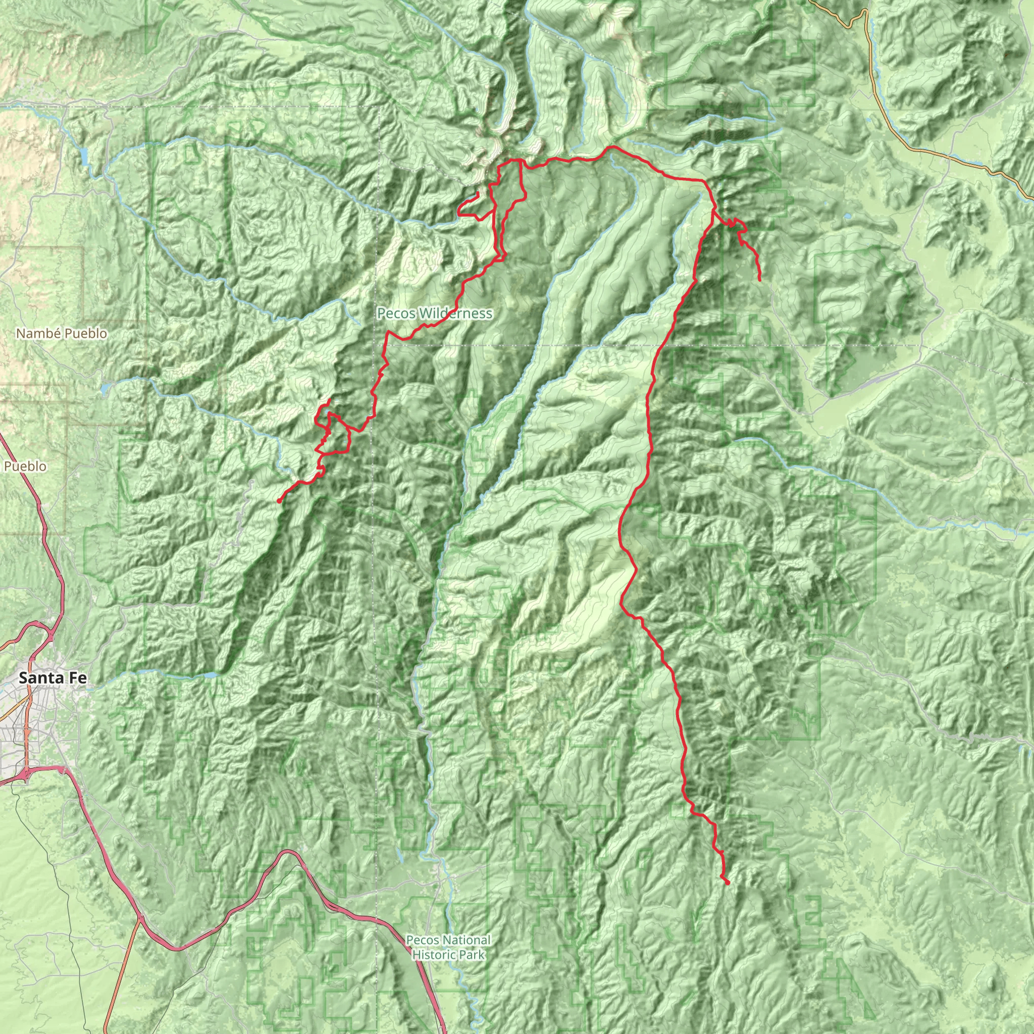 Skyline Trail mobile static map