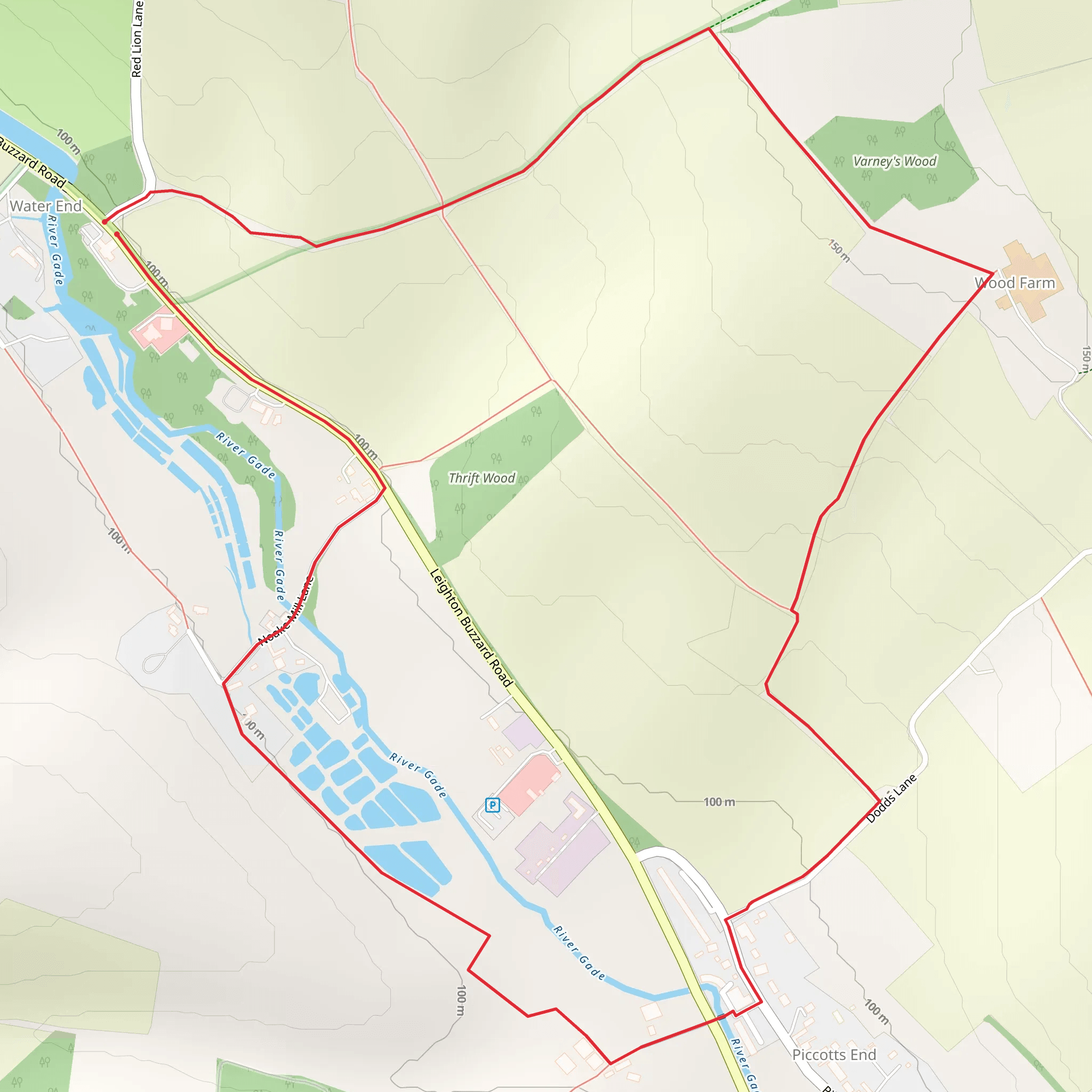 Varney's Wood Loop mobile static map