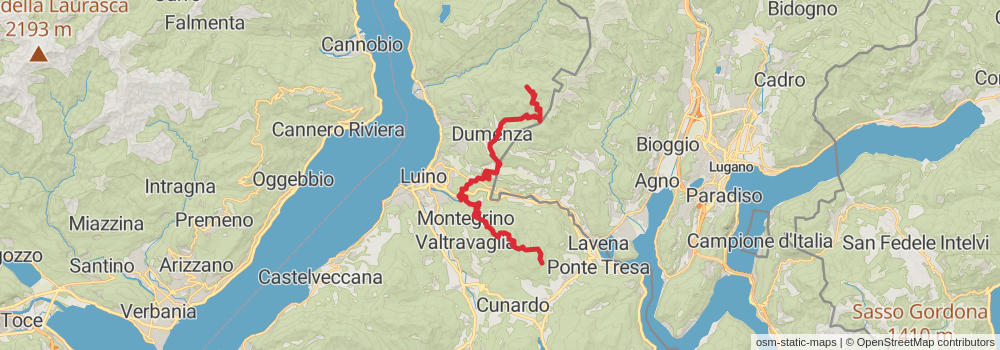 Sentiero Italia - Alps Section stage 104 Map