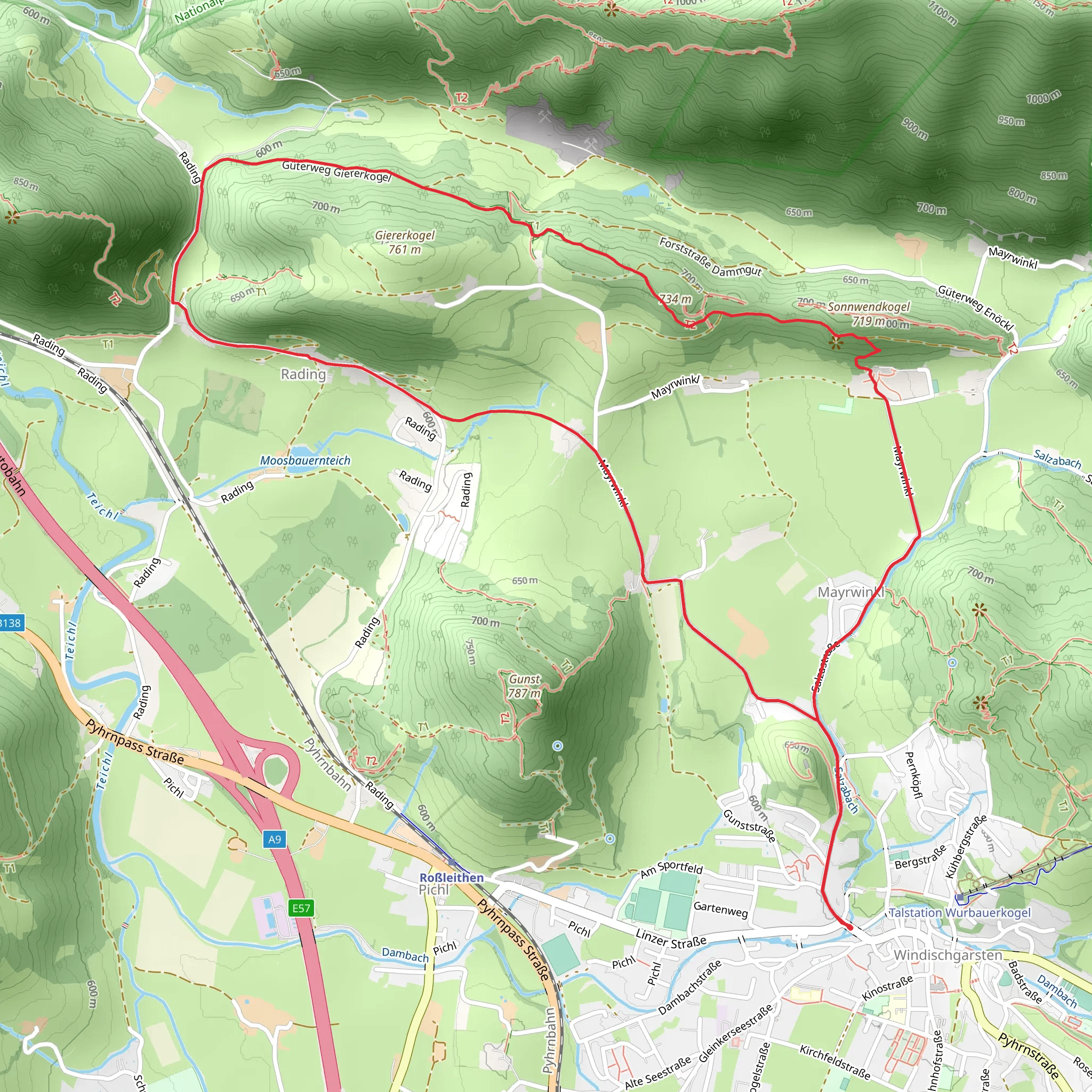 Giererkogel Mountain – Sonnwendkogel Mountain mobile static map