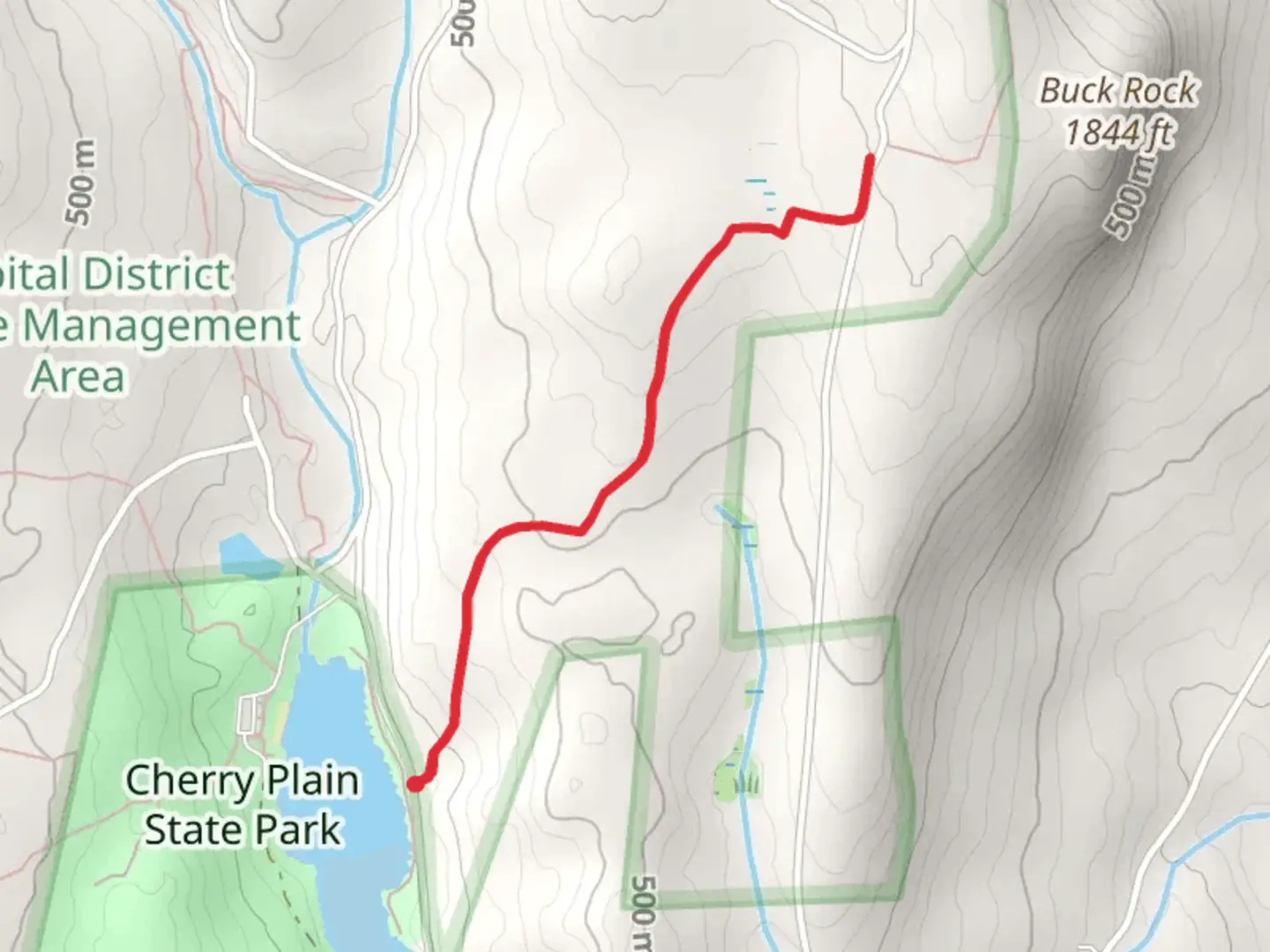 An image depicting the trail Escarpment Yellow-Blue Trail and its surrounding area.