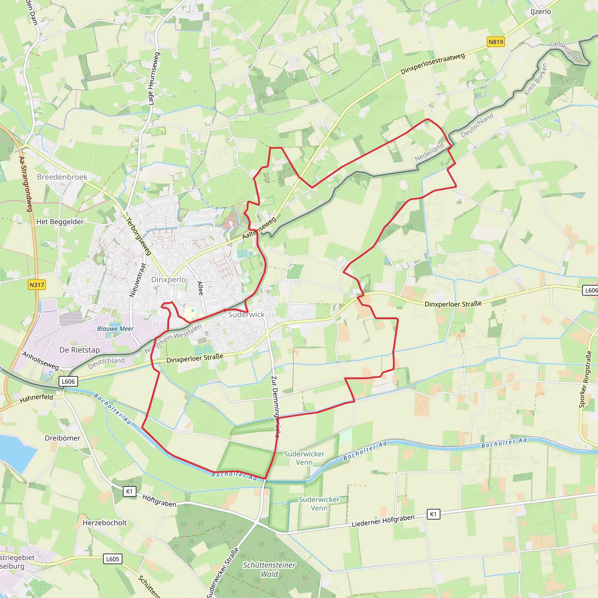 GrazenLos Wandelen Loop mobile static map