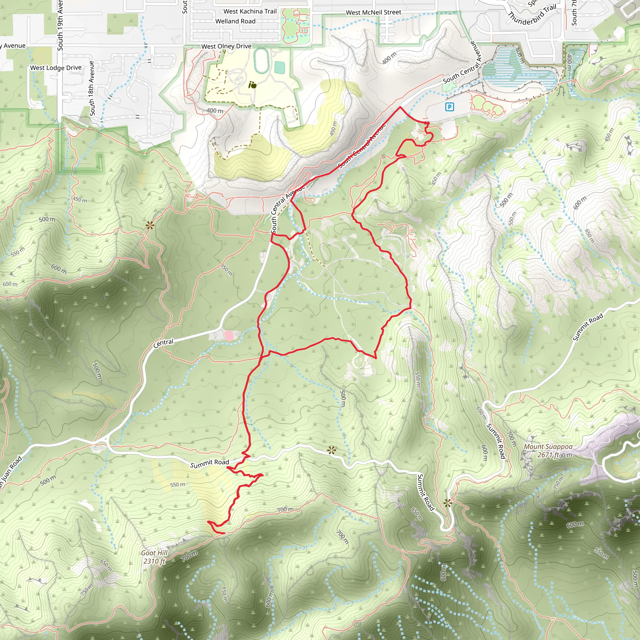 Ranger Loop Trail mobile static map