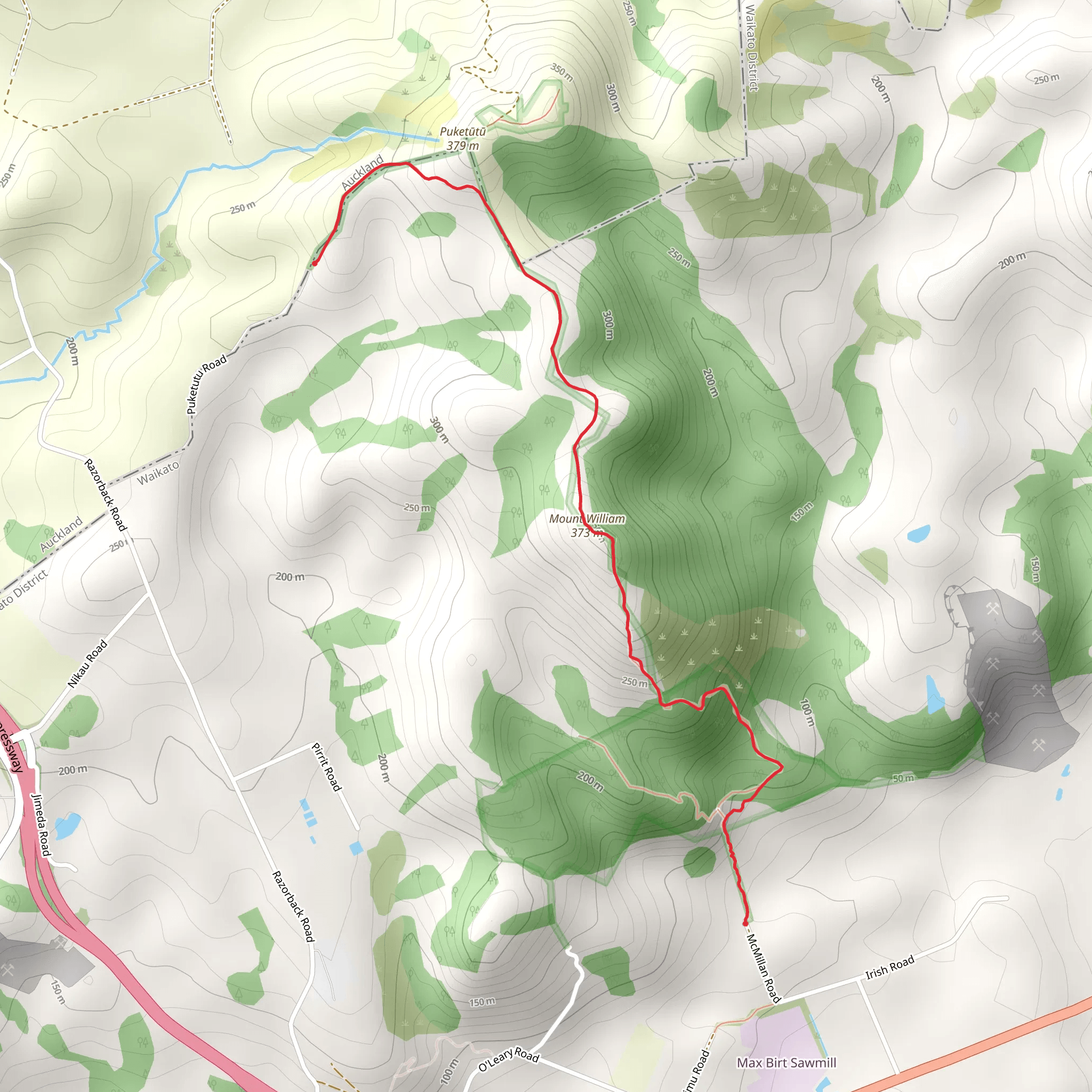 Mount William Walkway mobile static map