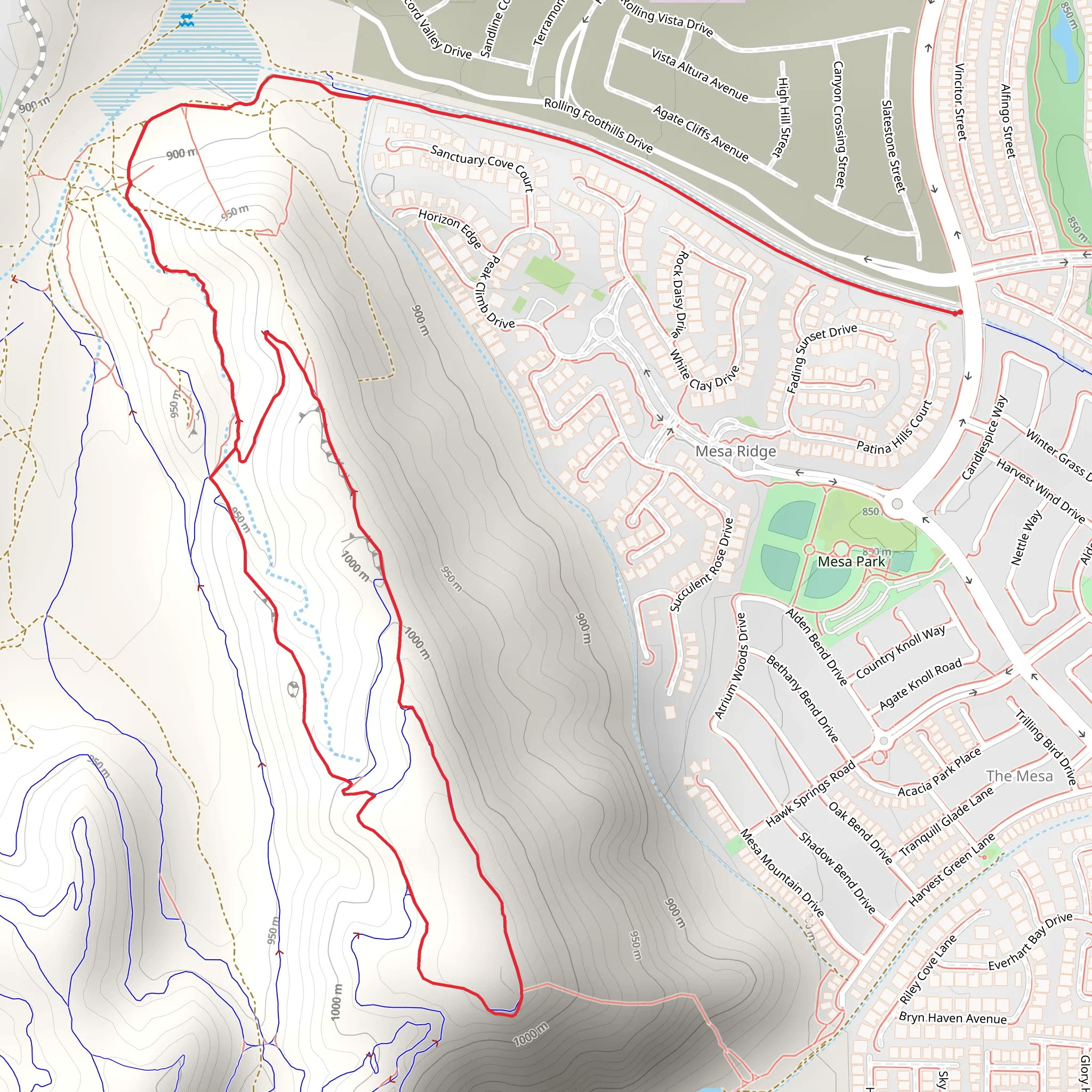 Morgan's Mile and Flagpole Loop mobile static map