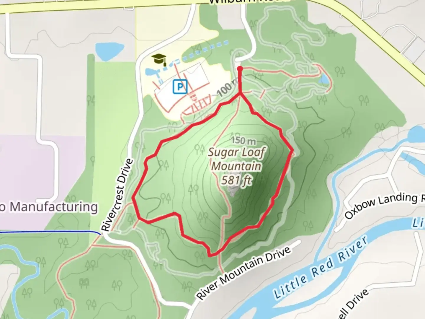 An image depicting the trail Tonawonda Base Loop Trail and its surrounding area.
