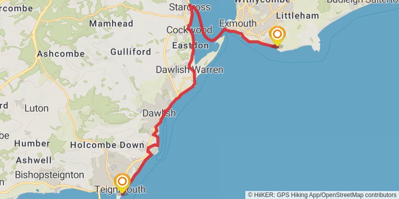 Plymouth to Dover Walk stage 10 Map