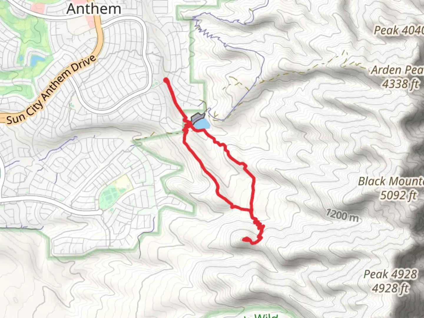 An image depicting the trail Black Mountain, Parks Peak and 403 Loop Trail and its surrounding area.