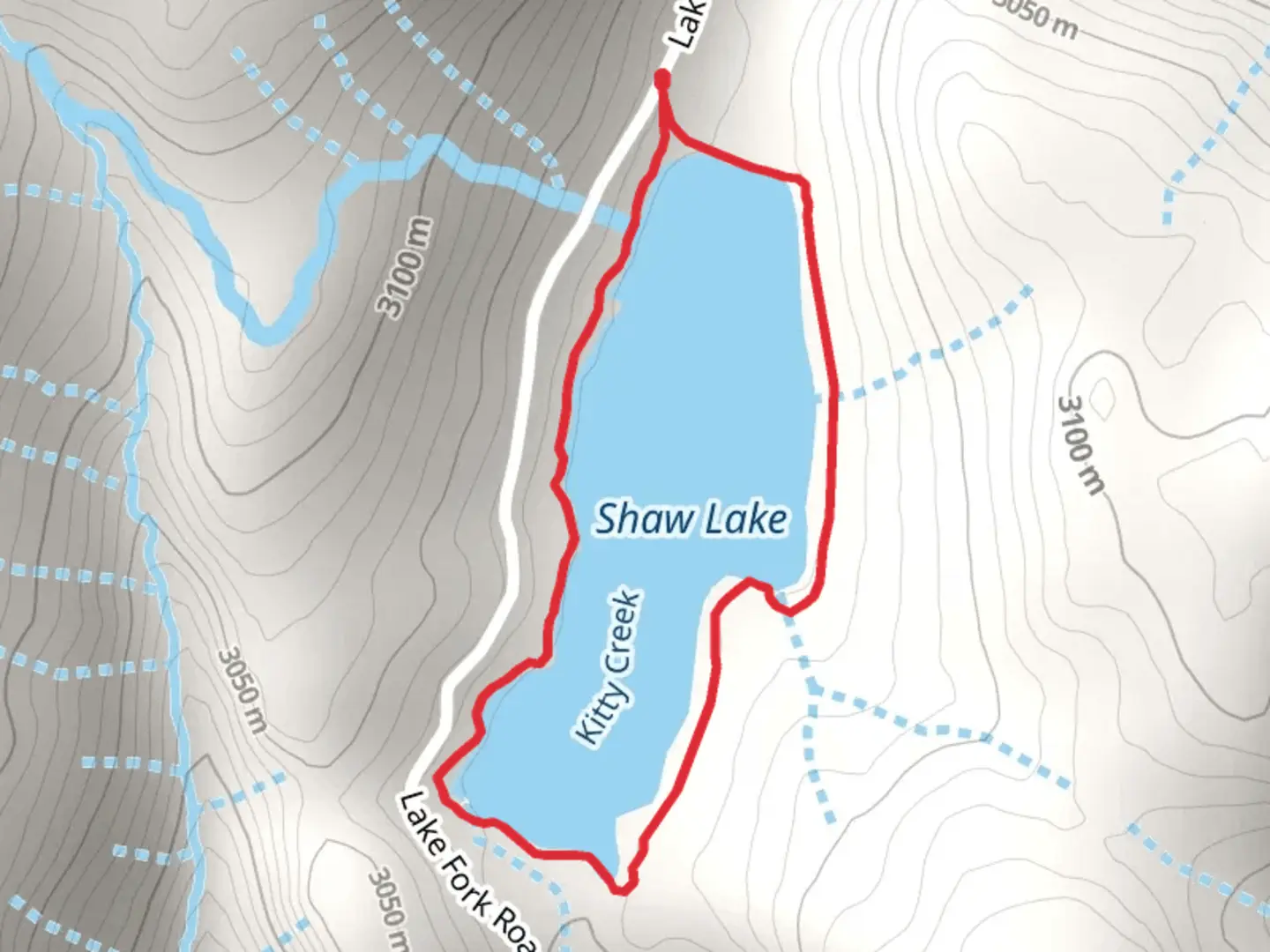 An image depicting the trail Shaw Lake Loop Trail and its surrounding area.