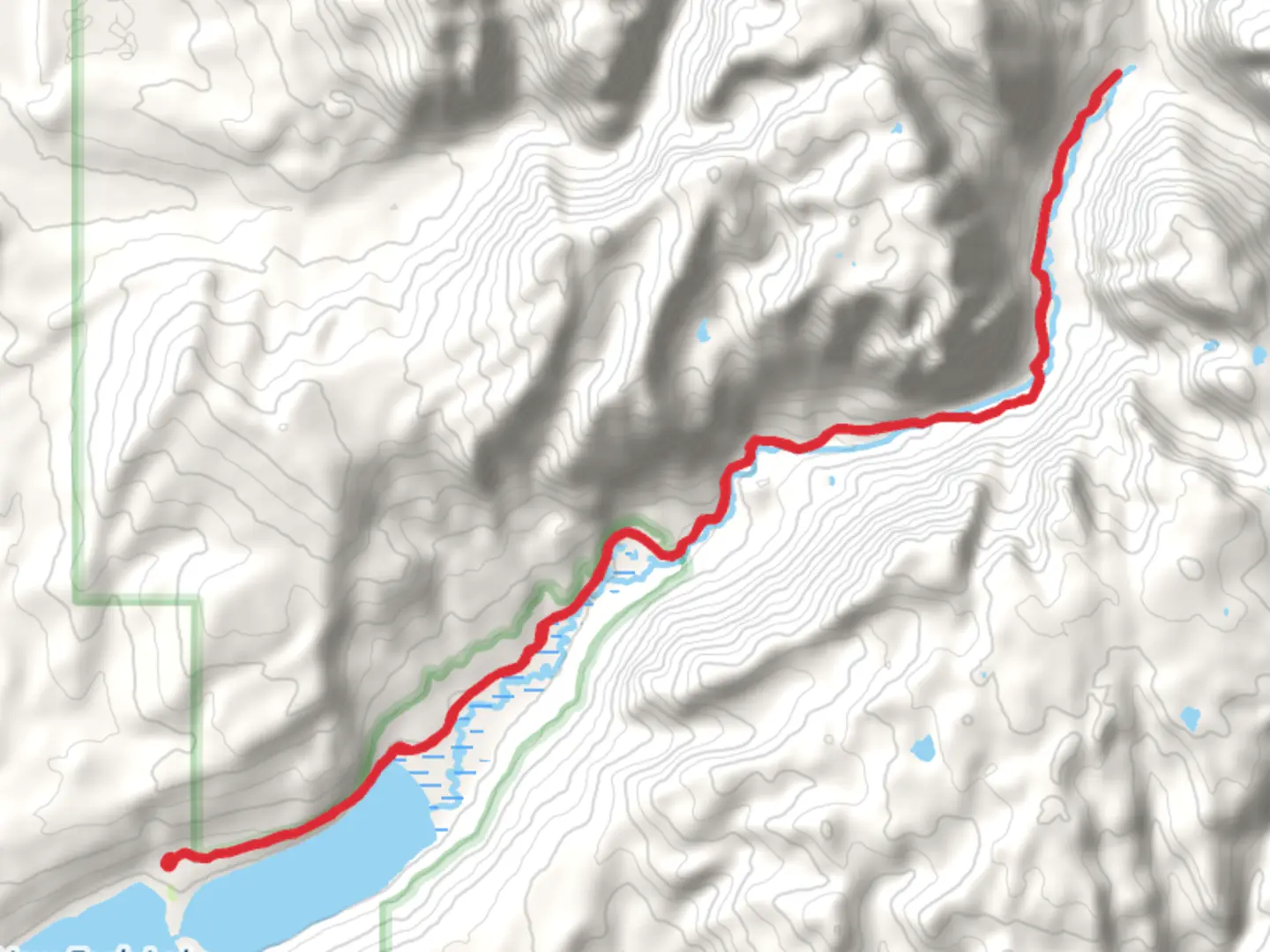 An image depicting the trail New Fork-Porcupine Trail and its surrounding area.