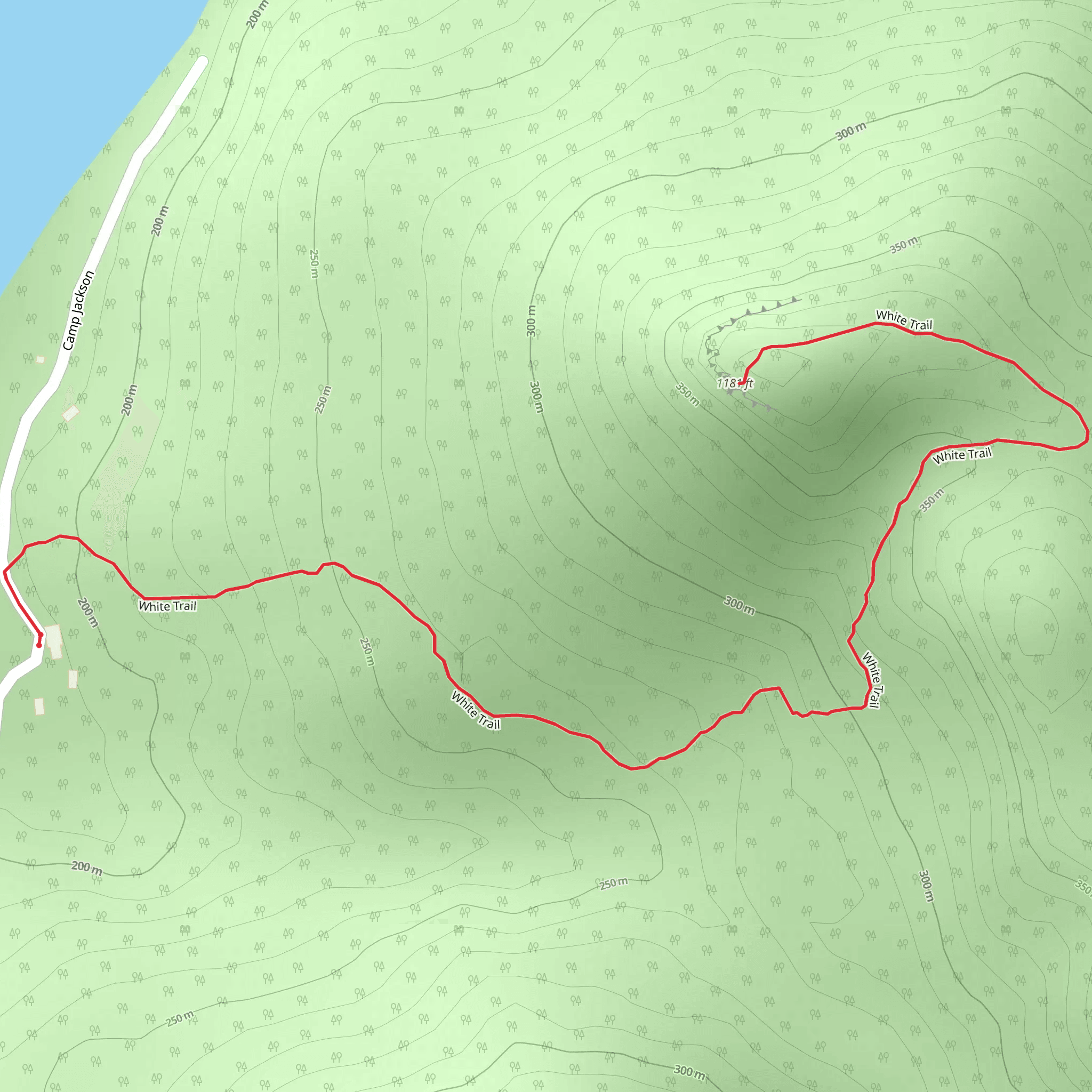 The Pinnacle - White Trail mobile static map