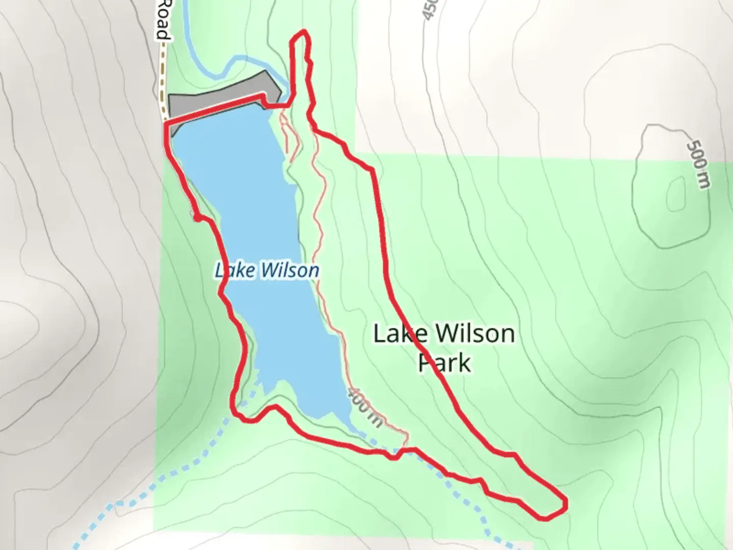 An image depicting the trail Lake Wilson - Joe Clark Loop Trail and its surrounding area.