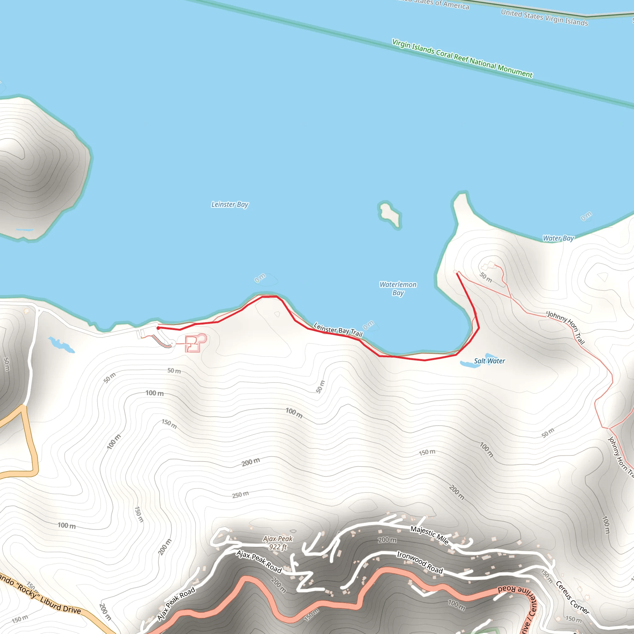 Leinster Bay Trail mobile static map