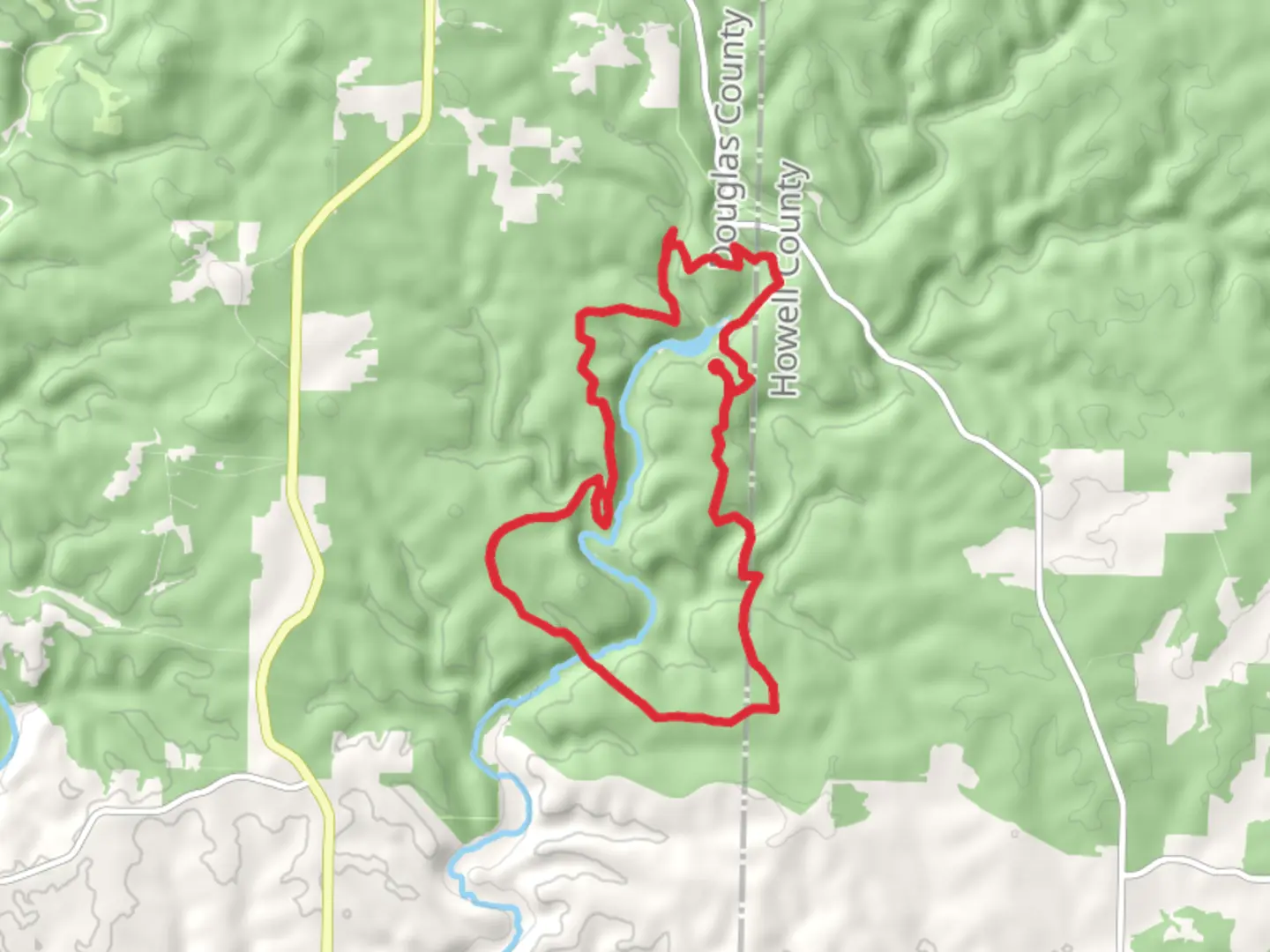 An image depicting the trail Spring Creek River Loop and its surrounding area.
