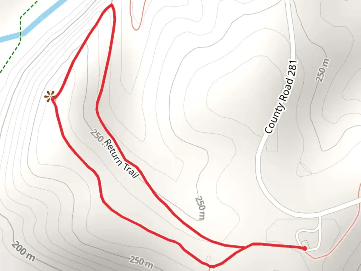 An image depicting the trail River View and Return Loop Trail and its surrounding area.