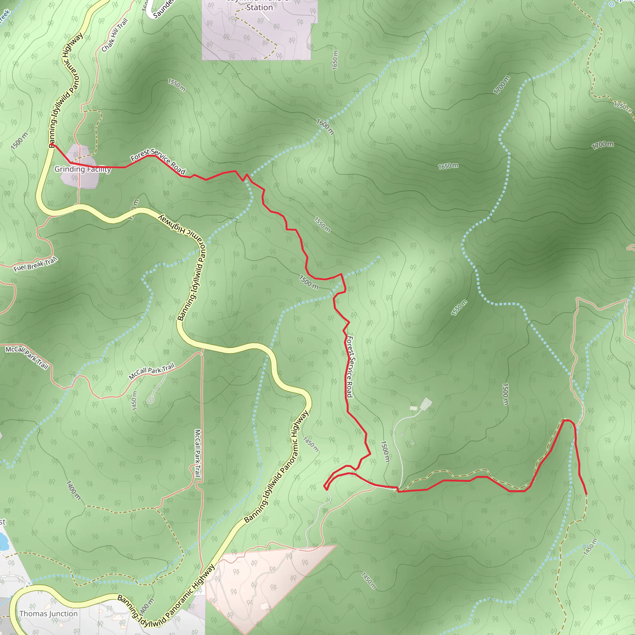 Lower South Ridge mobile static map