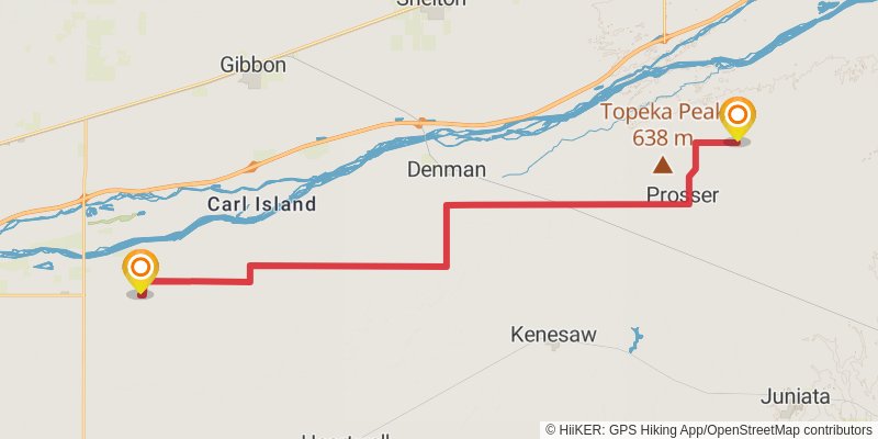 American Discovery Trail - North stage 55 Map