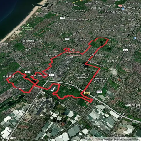 Wennetjes and Zuiderpark via Melis Stokelaan and Meppel Weg