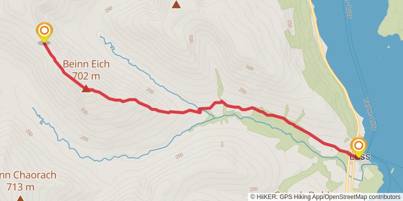 Doune Hill and Beinn Eich Loop stage 2 Map