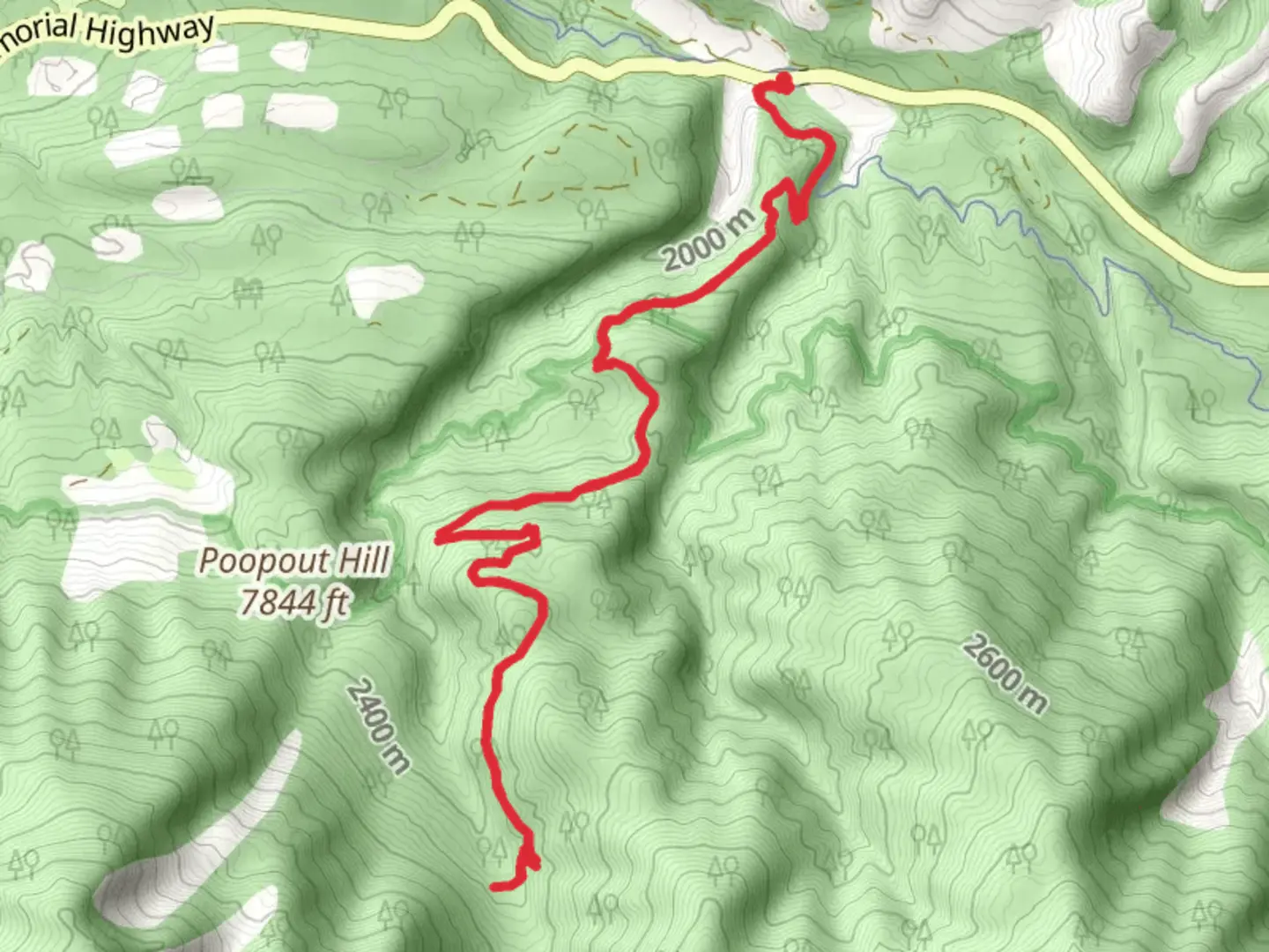 An image depicting the trail Lost Creek Trail via Santa Ana River Trail and its surrounding area.