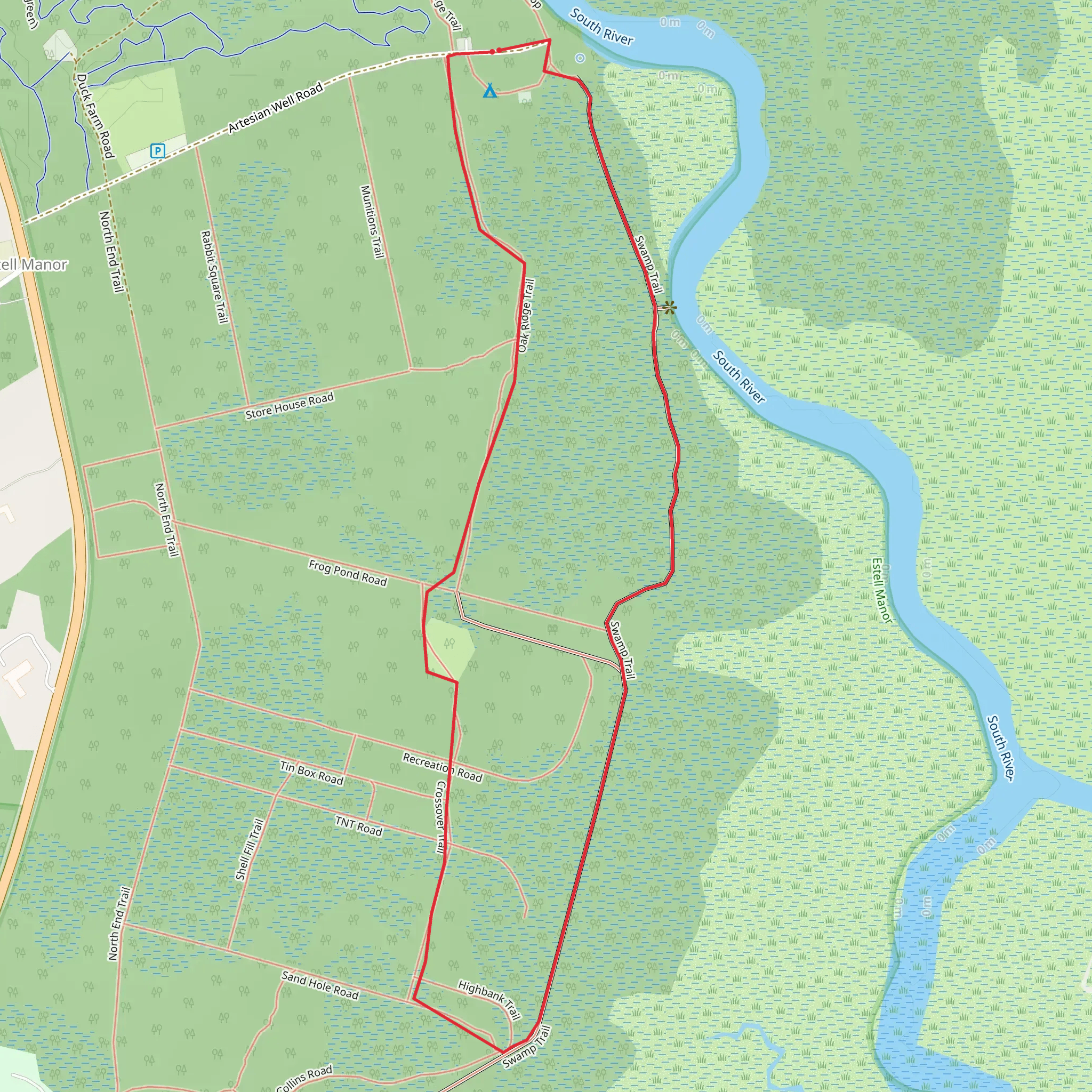 Swamp Loop Trail mobile static map