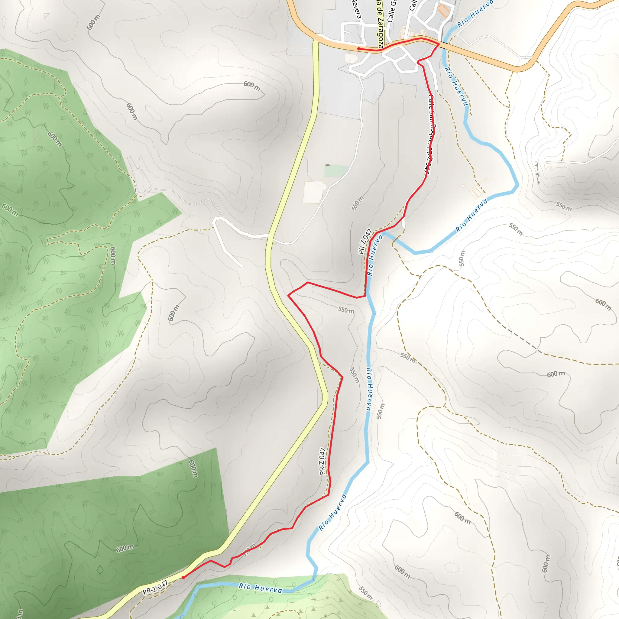 Villanueva de Huerva - Ichnitas PR Z 47 mobile static map