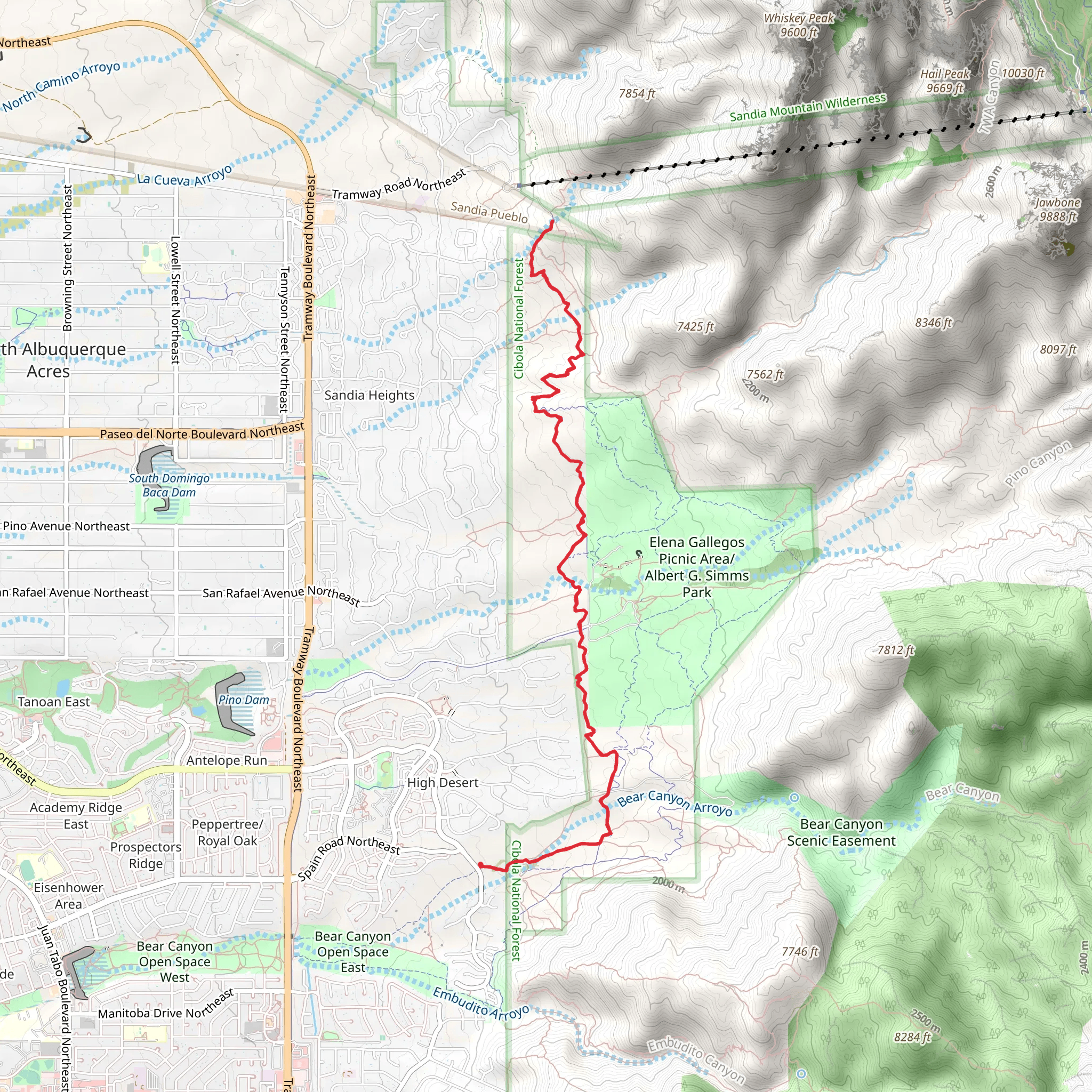 Foothills Trail - 365 mobile static map