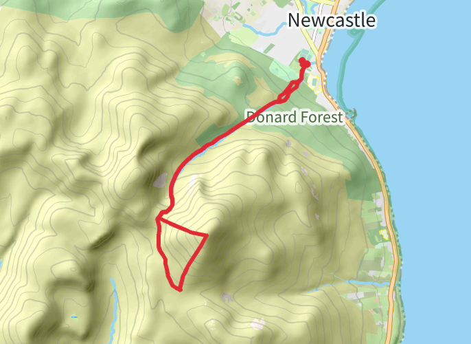 Slieve Donard mobile static map