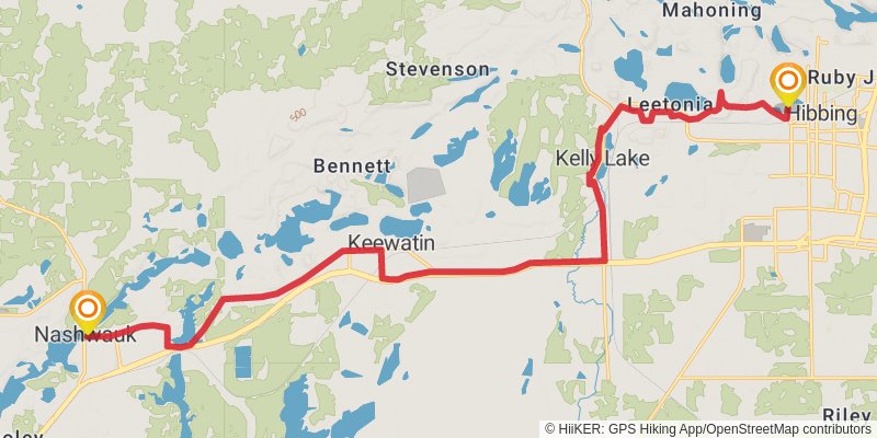 Mesabi Trail stage 4 Map
