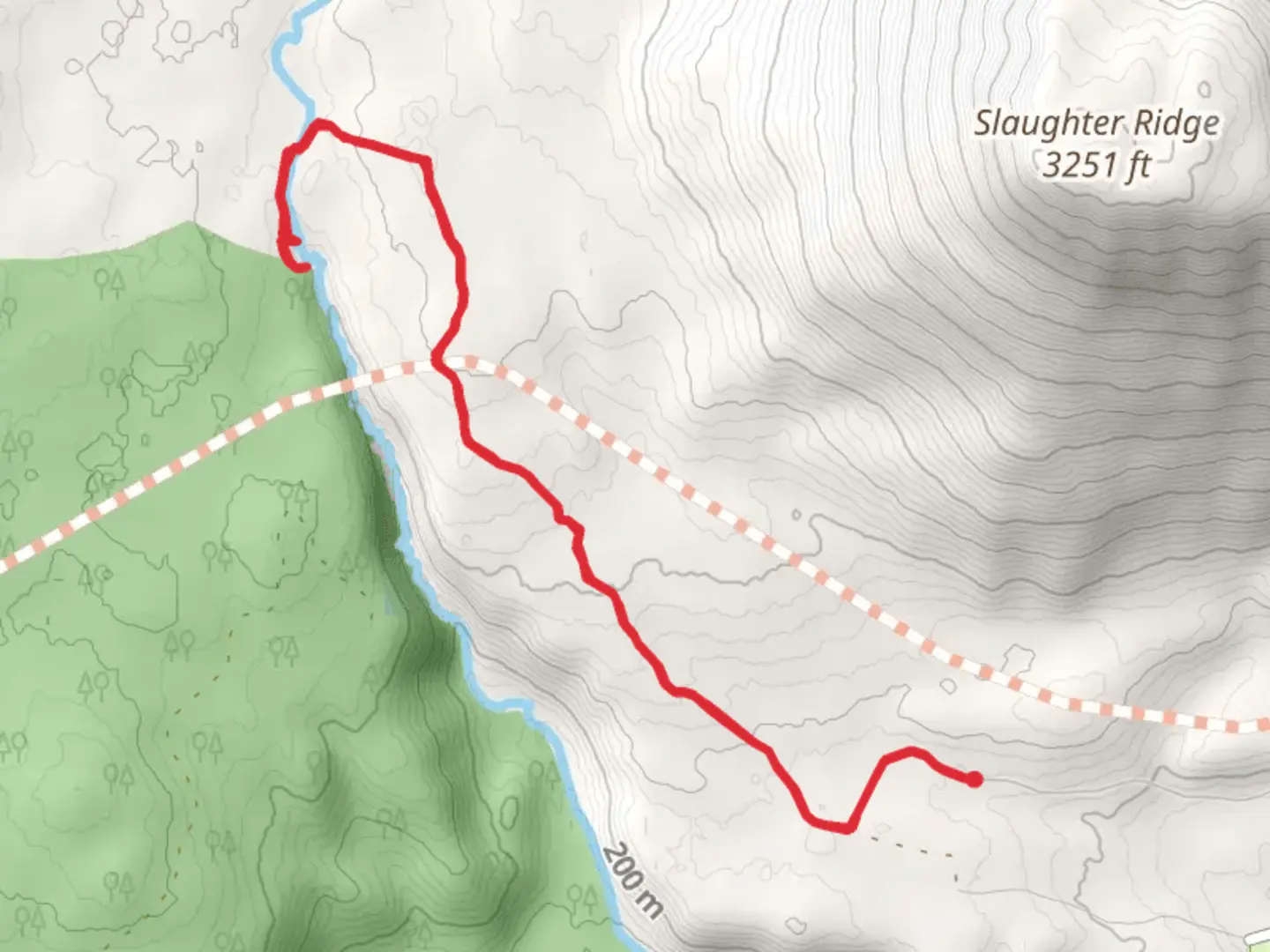 An image depicting the trail Resurrection Pass and Bean Creek Trail and its surrounding area.